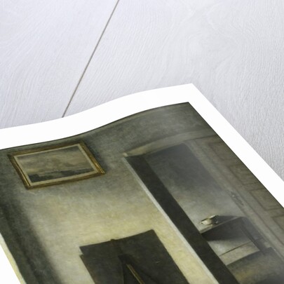 An Interior with the Artist's Easel by Vilhelm Hammershoi