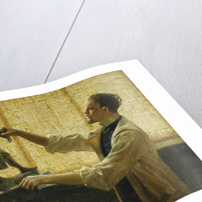 The Sculptor Carl Eldh in his Studio, 1908 by Vitalis Nyberg