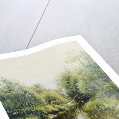 Summerday at the Stream; Sommerdag ved Aen, 1909 by Peder Monsted