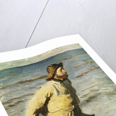 A Fisherman Hauling in his Nets, 1883 by Peder Severin Kroyer