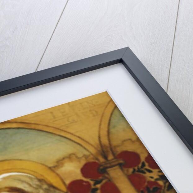 The Virgin Mary in the Rosegarden; Jungfru Maria i Rosengard by Albert Gustaf Aristides Edelfelt