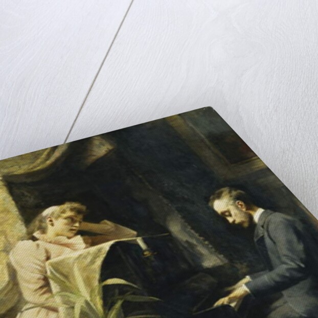 At the Piano, 1891 by Emma Sparre