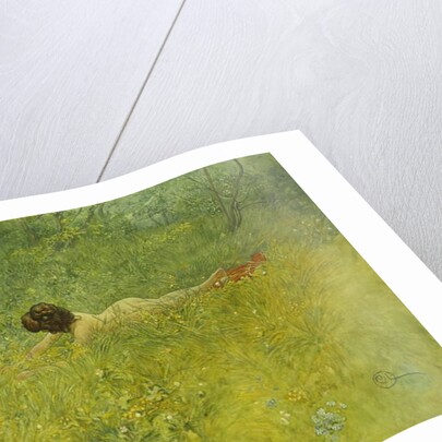 On the Grass; I Grongraset, 1902 by Carl Larsson