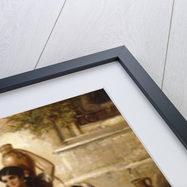 A Chat at the Fountain, Seville by Thomas Kent Pelham