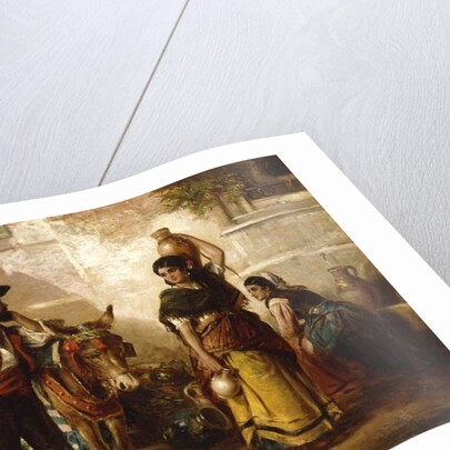 A Chat at the Fountain, Seville by Thomas Kent Pelham