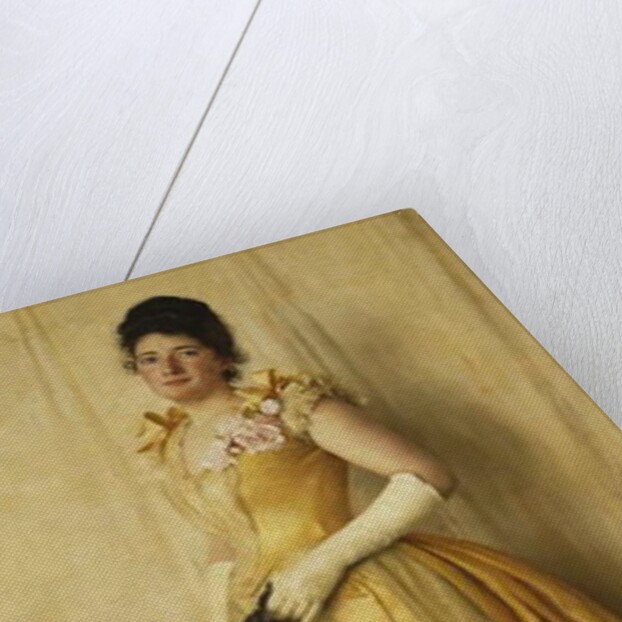 The Lady in Gold - A Portrait of Mrs, c.1891 by Thomas Cooper Gotch