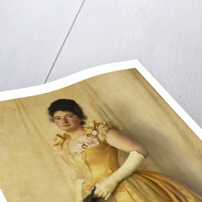 The Lady in Gold - A Portrait of Mrs, c.1891 by Thomas Cooper Gotch