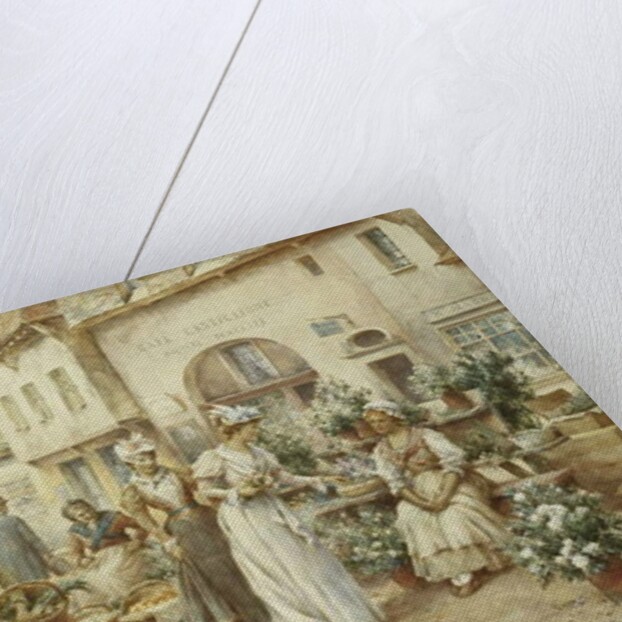 A Flower Market, France, 1900 by Alfred Jr. Glendening