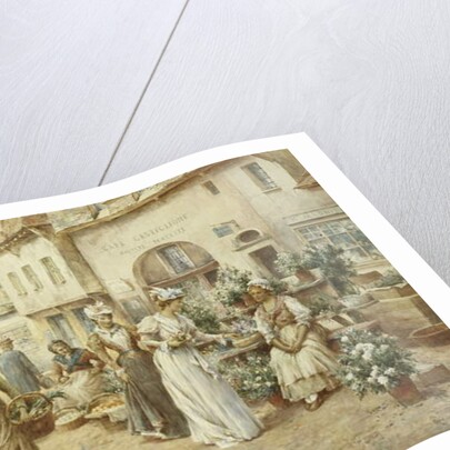 A Flower Market, France, 1900 by Alfred Jr. Glendening