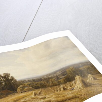 An Extensive Landscape with Harvesters, 1873 by Edmund George Warren