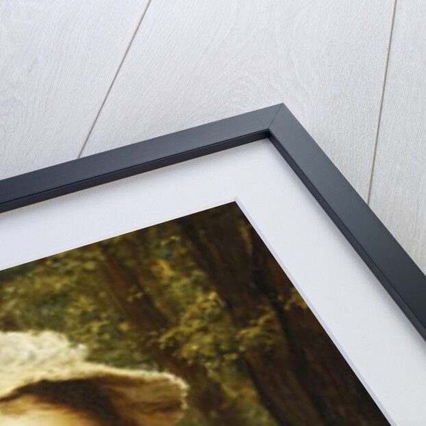 A Young Girl Playing with a Hoop by Frederick Bacon Barwell