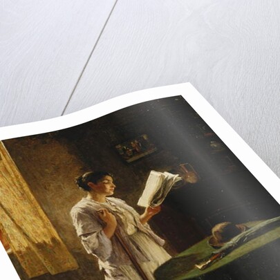 The Morning Paper, 1869 by Haynes King