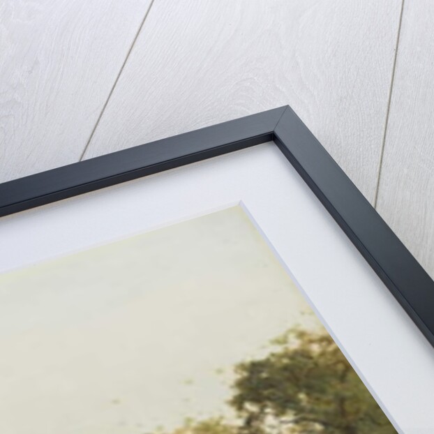 Young Girl with Sheep, by a Cottage by Benjamin D. Sigmund