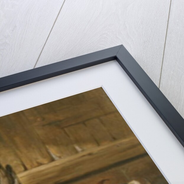 A Mallard, a Jug, a Peeled Lemon, Grapes and Shrimps on Draped Ledge by Edward Ladell