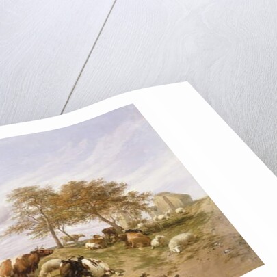 A Dairy Farm on the Marshes, East Kent, 1859 by Thomas Sidney Cooper