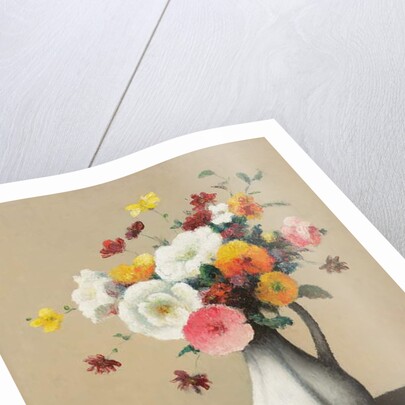 White vase and red box by Felix Elie Tobeen