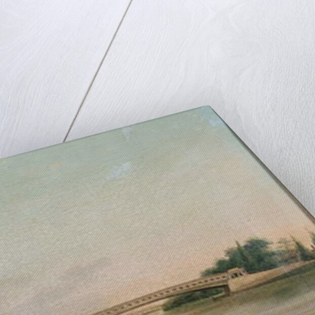 View of a bridge over the Schuylkill River, c.1815 by William Strickland