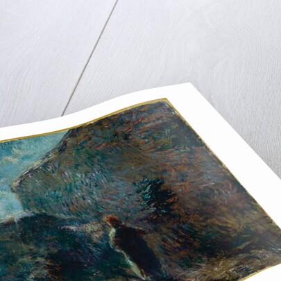 Along the Wall at Nightfall, 1881 by Paul Gauguin