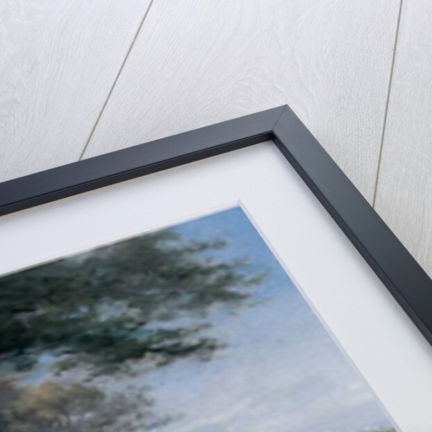 Portrait of Princess Emma von Waldeck-Pyrmont seated on a bench in the park of the Palace Het Loo by Piet Schipperus