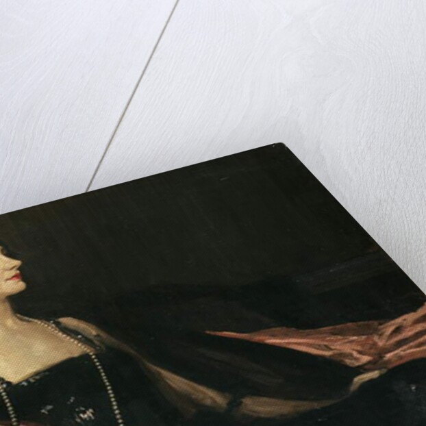 A Lady in Black: Portrait of Jean Ainsworth, Viscountess Massereene and Ferrard, 1917 by John Lavery