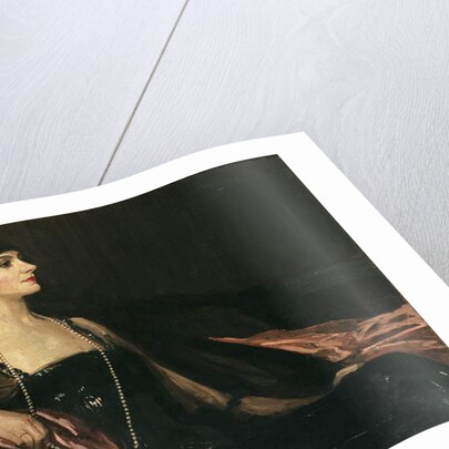 A Lady in Black: Portrait of Jean Ainsworth, Viscountess Massereene and Ferrard, 1917 by John Lavery