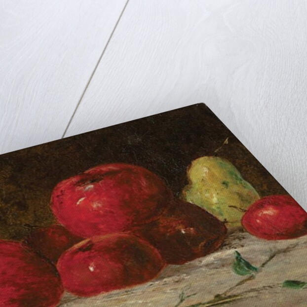 Still life, apples and pears, 1871 by Gustave Courbet