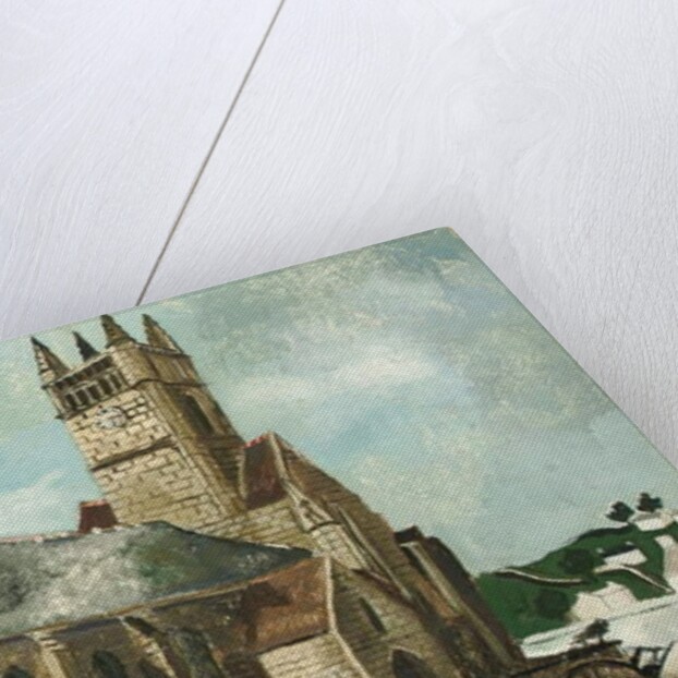 Church and Market, Brittany, 1930 by Christopher Wood