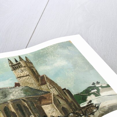 Church and Market, Brittany, 1930 by Christopher Wood