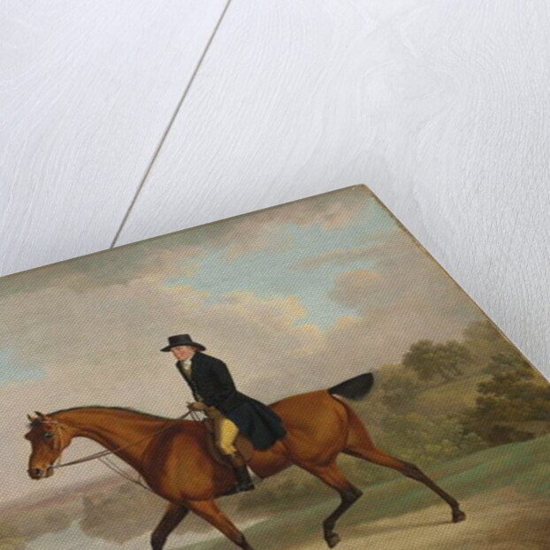 William Yates, Esq., of Springside, on his favourite roadster by Charles Towne