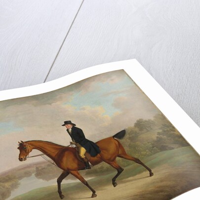 William Yates, Esq., of Springside, on his favourite roadster by Charles Towne