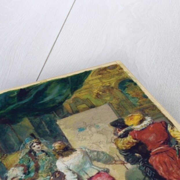 Moliere's 'Le Sicilien our l'Amour Peintre', Lemoisne, no.1357 by Eugene-Louis Lami