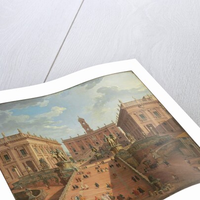 View of the Campidoglio, Rome, 1750 by Giovanni Paolo Pannini or Panini