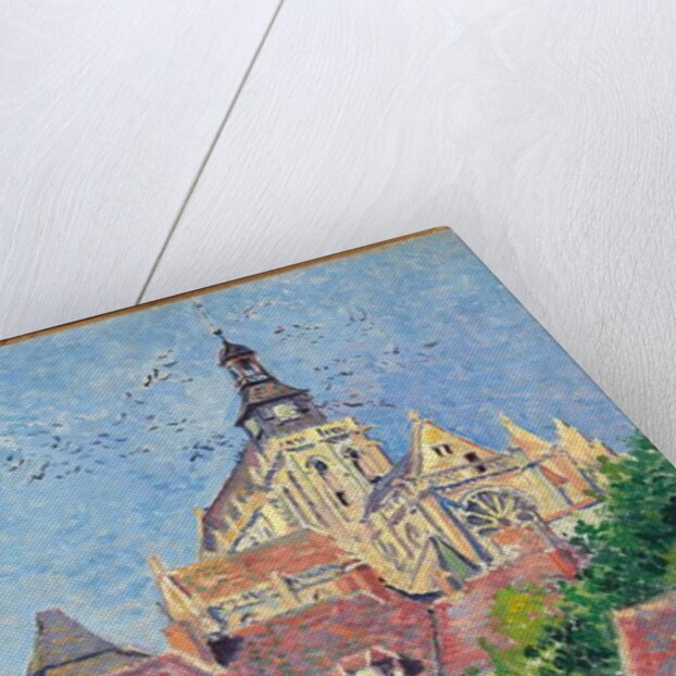 Gisors Cathedral, view from Fosse aux Tanneurs, 1897 by Maximilien Luce