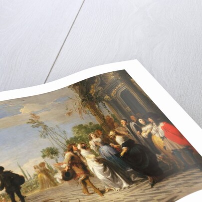 The Parable of the Prodigal Son - The Prodigal Son Leaving Home by Hieronymus Janssens