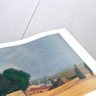 Entry to Pont de l'Alma, 1913 by Felix Edouard Vallotton