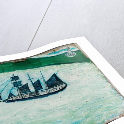 Ship and lighthouse, c.1925 by Alfred Wallis