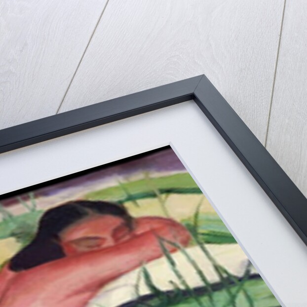 Nude Lying in the Flowers, 1910 by Franz Marc