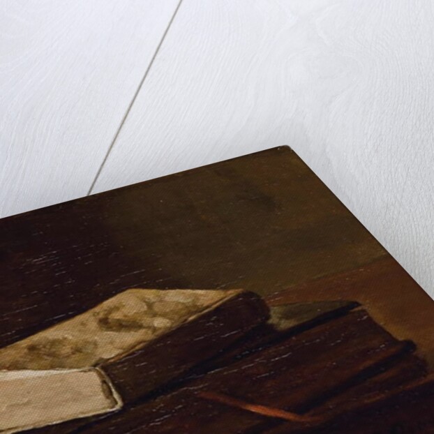 Still life with two books, 1858 by Francois Bonvin