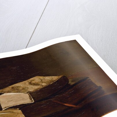 Still life with two books, 1858 by Francois Bonvin