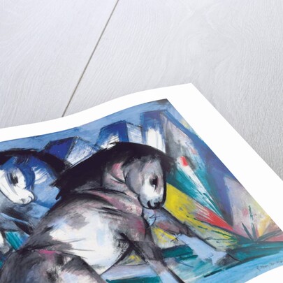 Two Horses, 1913 by Franz Marc