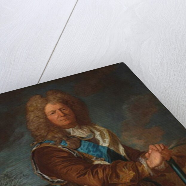 Portrait of Sebastien Le Prestre, Marquis de Vauban, Marechal de France, wearing the order of Saint Esprit by Hyacinthe Rigaud