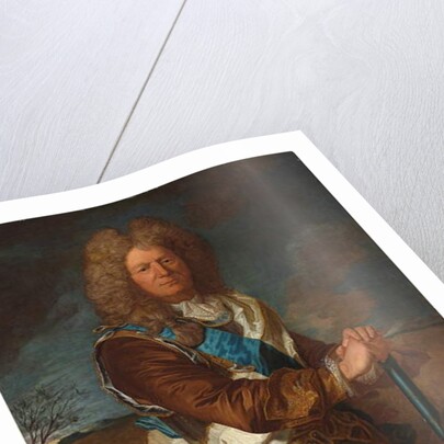 Portrait of Sebastien Le Prestre, Marquis de Vauban, Marechal de France, wearing the order of Saint Esprit by Hyacinthe Rigaud