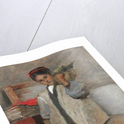 The Young Seraphine Dressed in Corot's Waistcoat, 1871 by Jean Baptiste Camille Corot