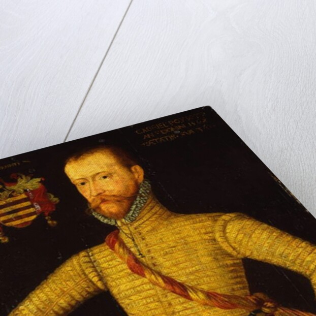 Portrait of Sir Gabriel Poyntz aged 36 by (attr. to) Master of the Countess of Warwick