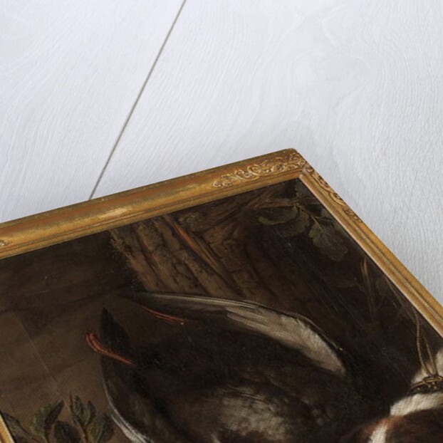 A hunting dog and his prey, 1768 by Johann Friedrich von Grooth