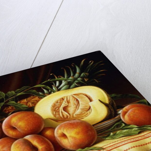 Melons, Peaches and Pineapple by Levi Wells Prentice