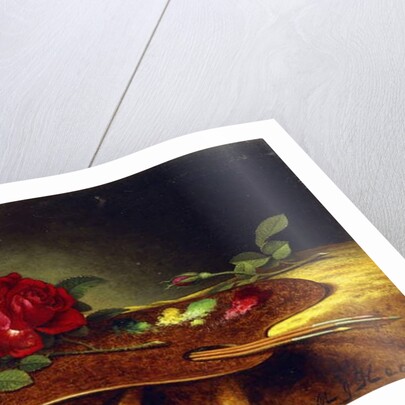Roses on a Palette, 1880's by Martin Johnson Heade