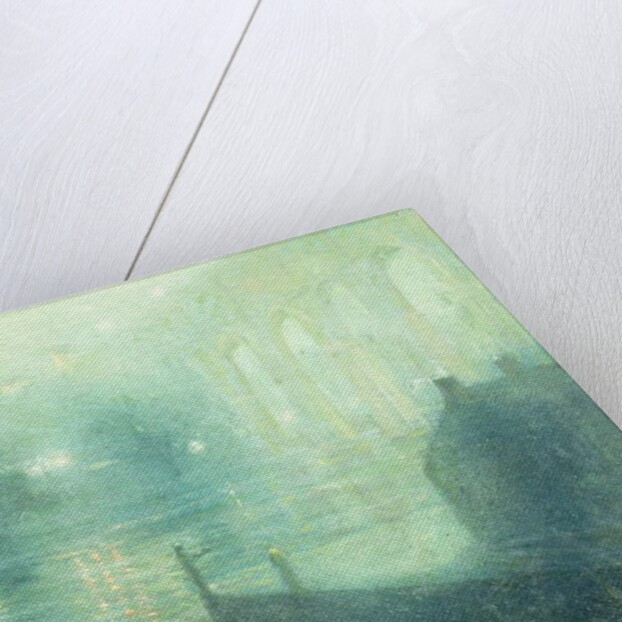 Harlem River at Night by Ernest Lawson