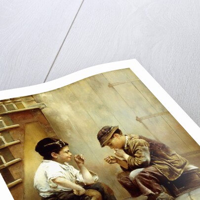 Their First Smoke, 1889 by Karl Witkowski