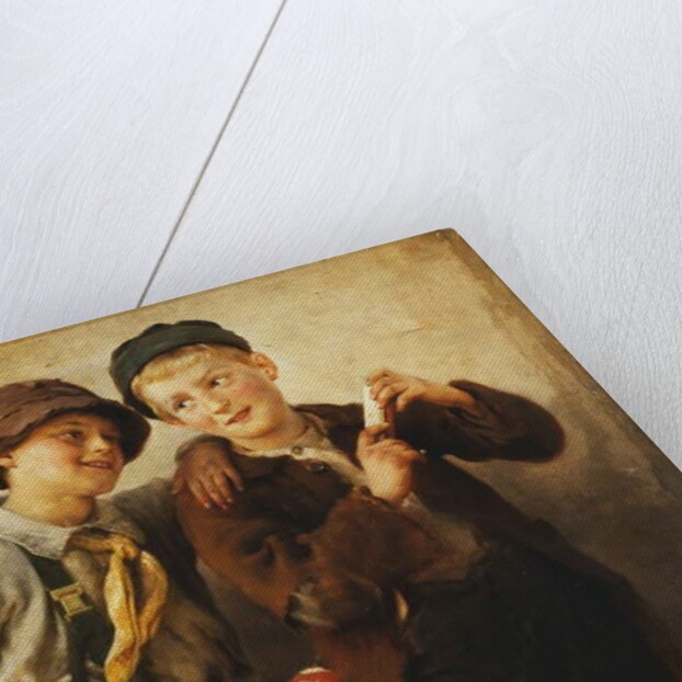 Two Boys with Harmonica by Karl Witkowski